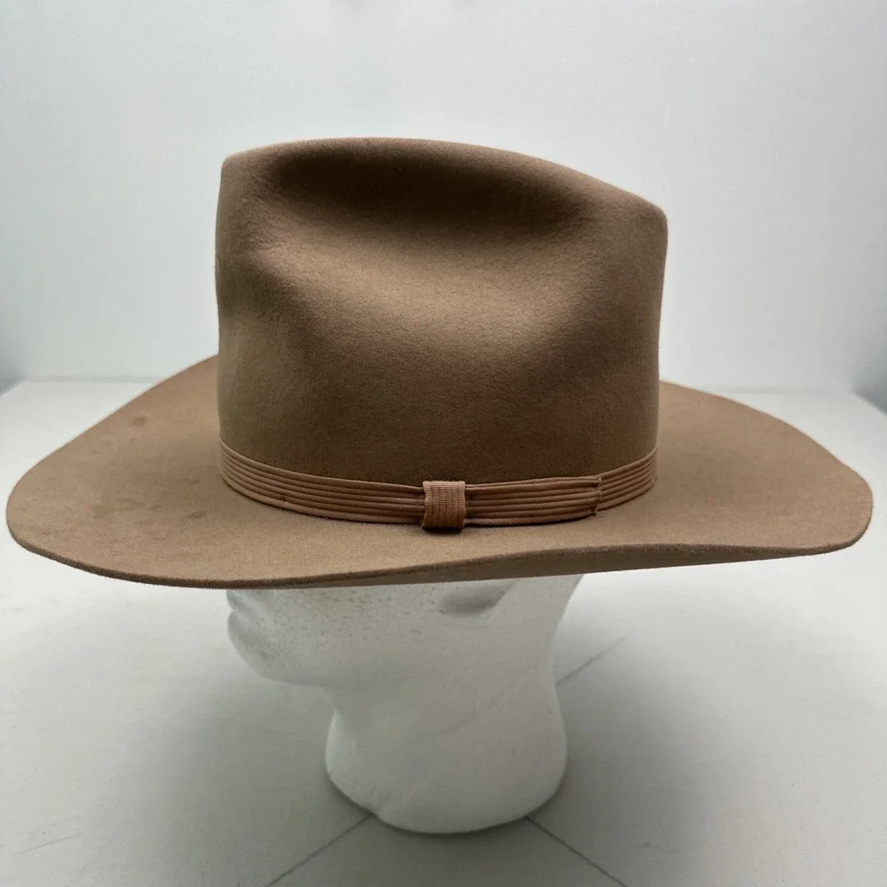 Vtg Resistol XXX Beaver Felt Cowboy Hat 7 1/8 Canyon Self Conforming Long Oval
